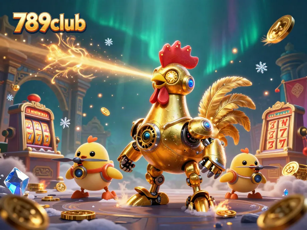 Spin the reels with excitement at 789club, featuring a vibrant 3D casino scene.
