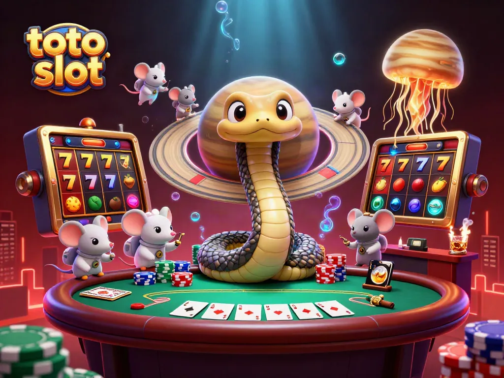 Experience thrilling gameplay with the toto slot featuring a vibrant cosmic casino scene.