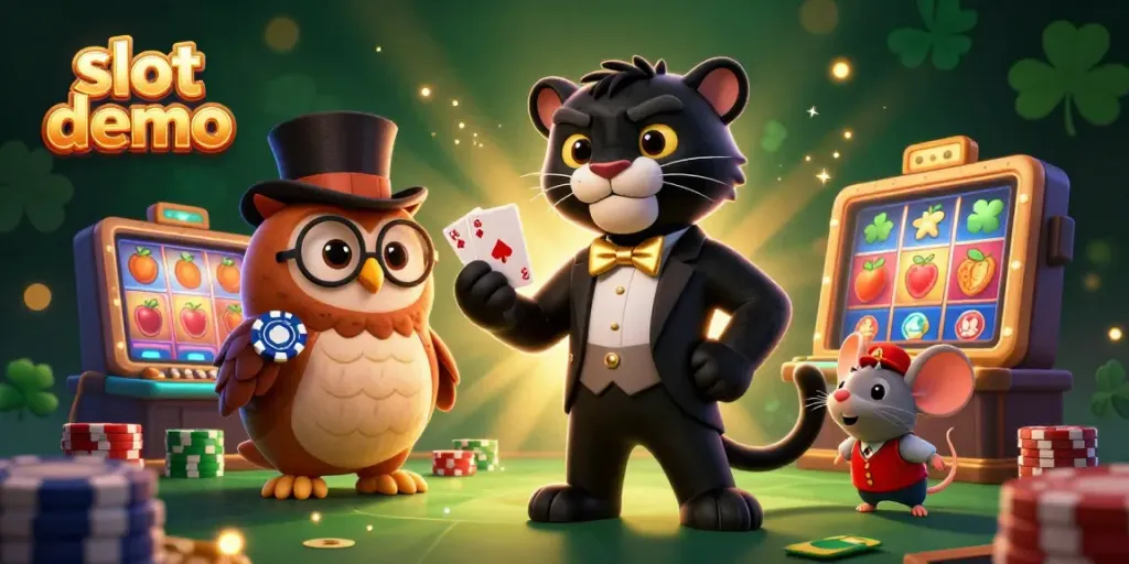 Play engaging slot demo with colorful 3D casino elements and exciting characters.