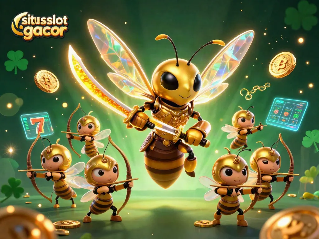 Engage with the dynamic slot gaming experience at situs slot gacor featuring vibrant characters and exciting elements around.