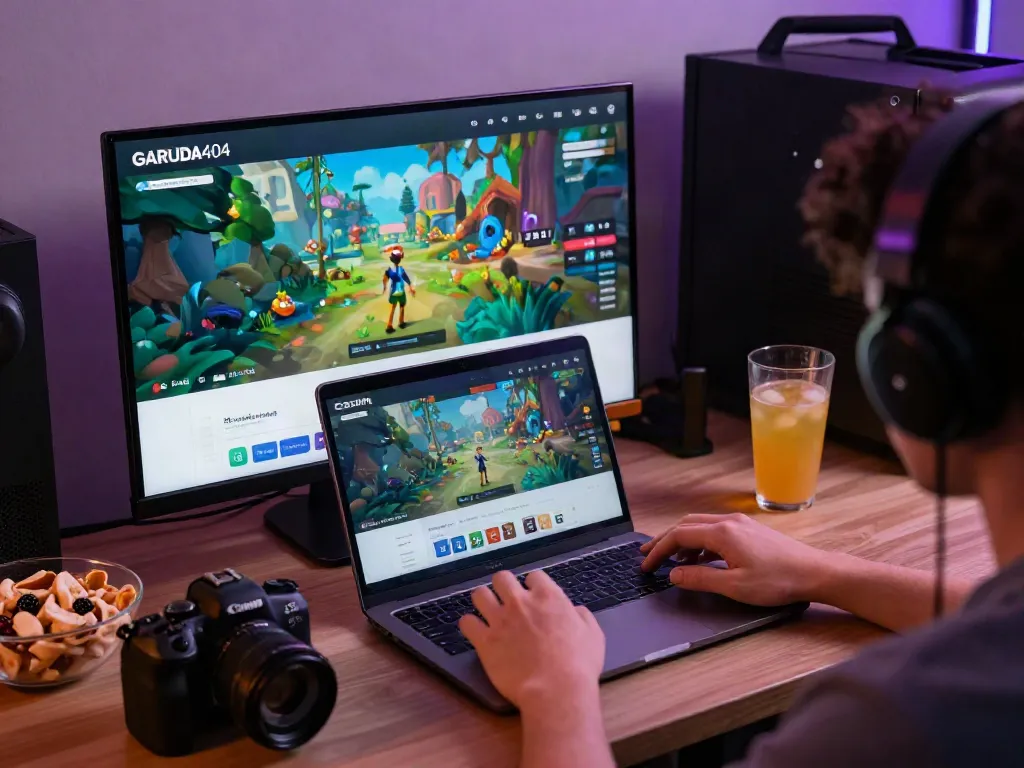Enjoying GARUDA404 gaming experience with user-friendly interface and colorful graphics.