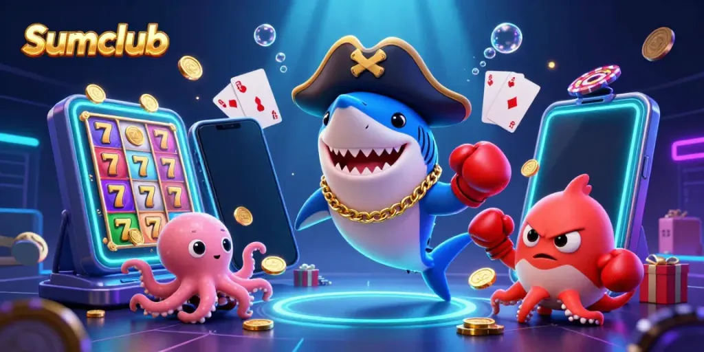Experience thrilling slot games with Sumclub's pirate-themed adventure featuring vibrant characters and animated effects