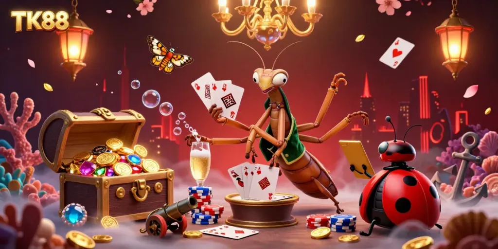 Experience thrilling gameplay at TK88 with immersive 3D characters and dazzling casino elements.