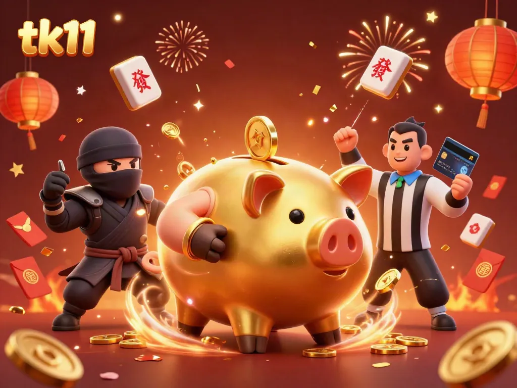 Experience thrilling tk11 gameplay with dynamic casino characters and action-packed elements.