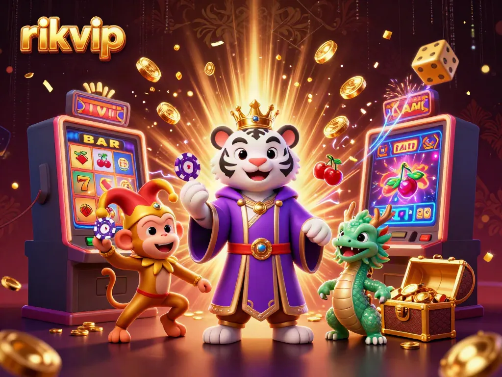Experience thrilling gameplay with rikvip in this vibrant, energetic gambling scene filled with excitement.